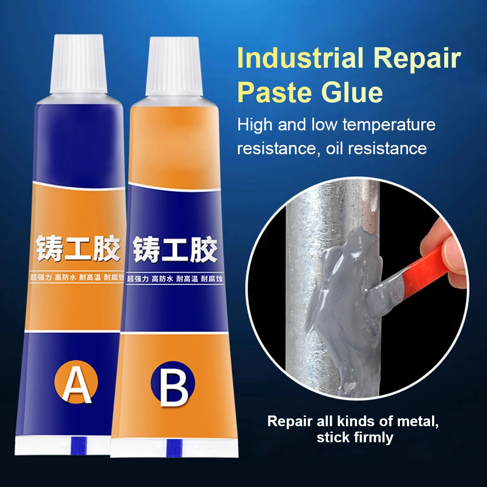 Universal Glue Industrial Metal Repair Paste AB Glue Metal Adhesive Gel Casting Agent Tool Heat Resistance Cold Weld Repair Glue
Universal Glue Industrial Metal Repair Paste AB Glue Metal Adhesive Gel Casting Agent Tool Heat Resistance Cold Weld Repair Glue