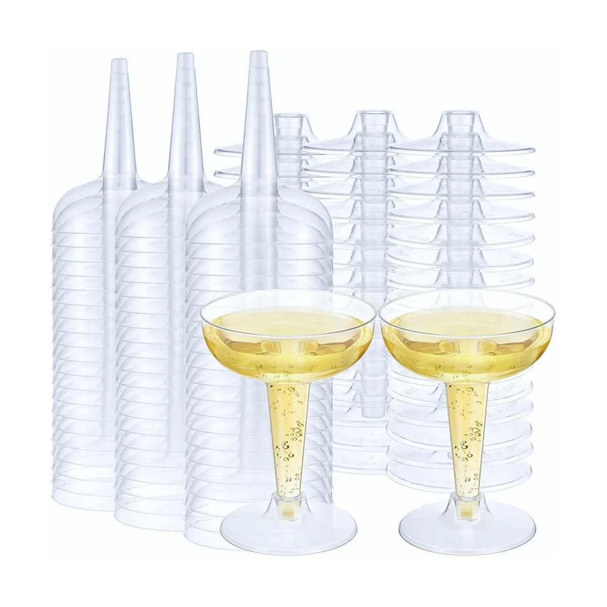 Plastic Champagne , Champagne Coupe, Clear Wine Tasting Glasses Reusable Stemmed Cups for Champagne Party
Plastic Champagne , Champagne Coupe, Clear Wine Tasting Glasses Reusable Stemmed Cups for Champagne Party