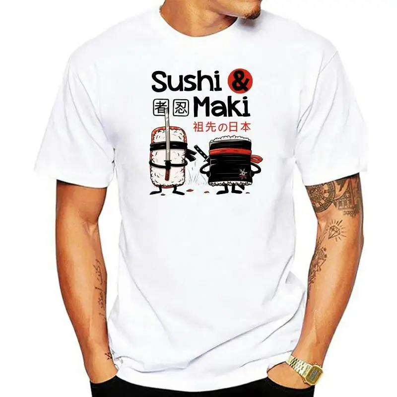 Sushi & Maki T Shirt Anime Japanese Tops Short Sleeve Cotton O-neck Tee Novelty Cute Japan Tshirt EU Size
Sushi & Maki T Shirt Anime Japanese Tops Short Sleeve Cotton O-neck Tee Novelty Cute Japan Tshirt EU Size