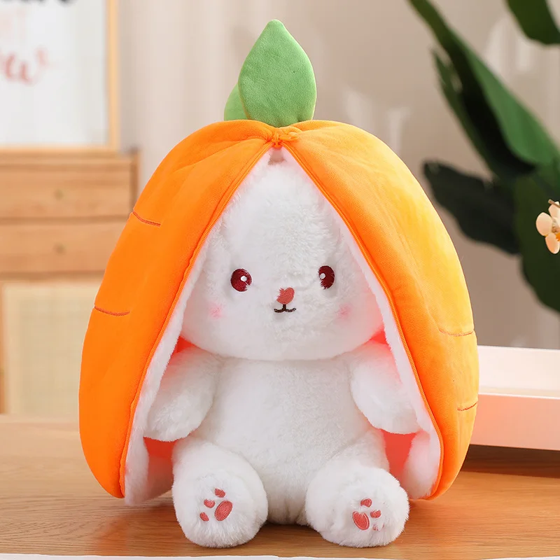 18CM Creative Funny Doll Carrot Rabbit Plush Toy Stuffed Soft Bunny Hiding in Strawberry Bag Toys for Kids Girls Birthday Gifs
18CM Creative Funny Doll Carrot Rabbit Plush Toy Stuffed Soft Bunny Hiding in Strawberry Bag Toys for Kids Girls Birthday Gifs