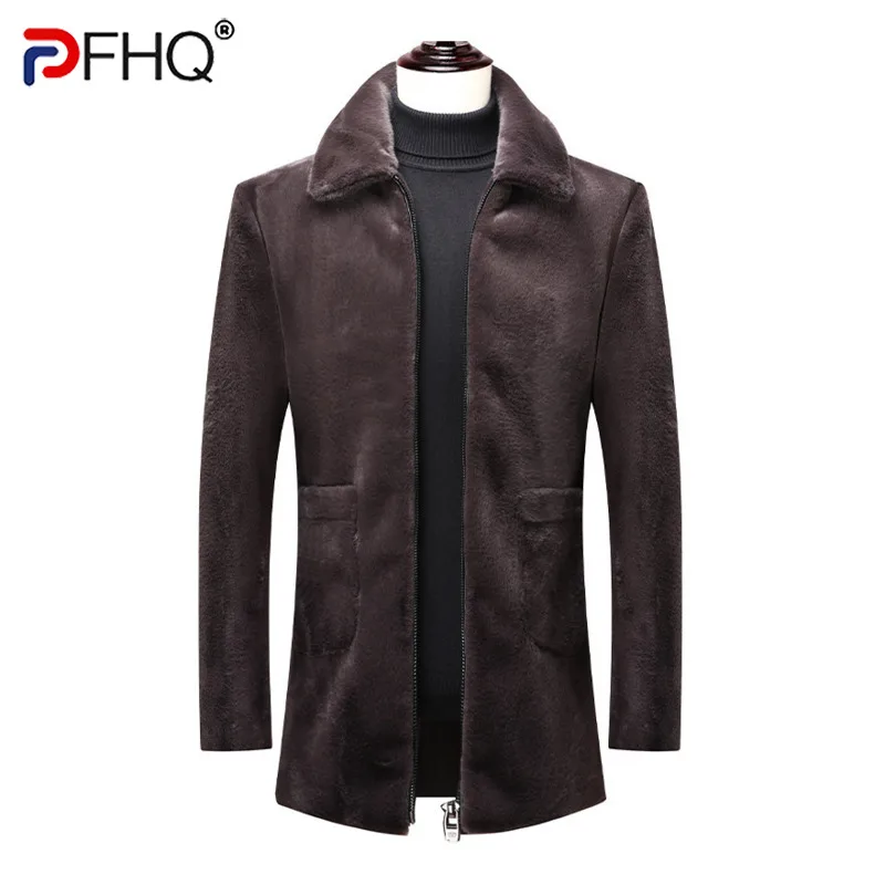 PFHQ 2022 Autumn Winter Men's Faux Fur Elegant Social Long Coat Luxury Button Casual Ferret Imitation Mink Hair Jacket Clothes
PFHQ 2022 Autumn Winter Men's Faux Fur Elegant Social Long Coat Luxury Button Casual Ferret Imitation Mink Hair Jacket Clothes