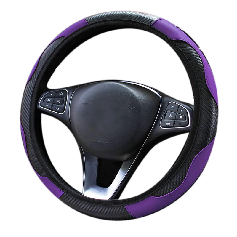 Car Steering Wheel Cover Breathable Non-Slip Steering Covers Internal Accessories Suitable for Car Decoration Purple
Car Steering Wheel Cover Breathable Non-Slip Steering Covers Internal Accessories Suitable for Car Decoration Purple