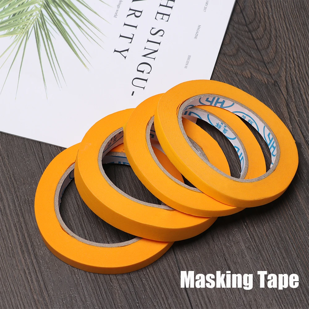 50M Yellow Masking Tape Adhesive 8mm 10mm 12mm 15mm 18mm 20mm Painter Decor Painting Paper Sticker DIY Craft Stationaty Gifts
50M Yellow Masking Tape Adhesive 8mm 10mm 12mm 15mm 18mm 20mm Painter Decor Painting Paper Sticker DIY Craft Stationaty Gifts
