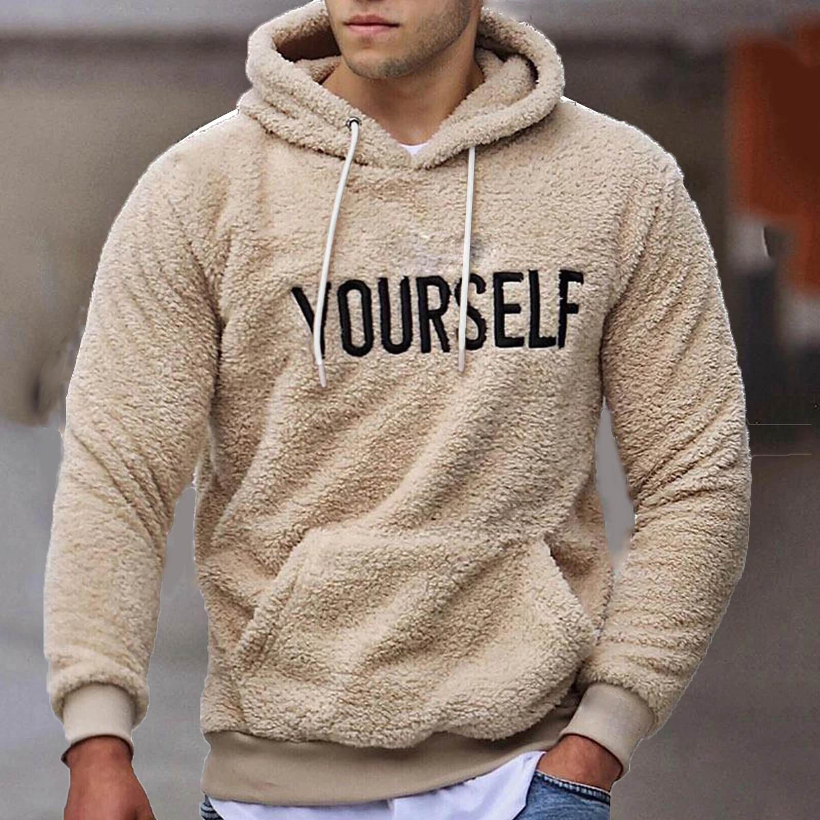 New Autumn and Winter Warm Men's Wool Hooded Sweatshirts Letter Print Hooded Pullover Kangaroo Pocket Hooded Fleece Sweatshirts
New Autumn and Winter Warm Men's Wool Hooded Sweatshirts Letter Print Hooded Pullover Kangaroo Pocket Hooded Fleece Sweatshirts