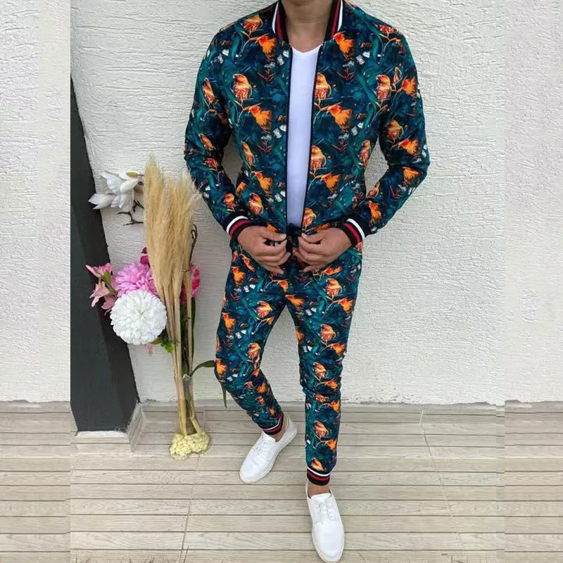 New Tracksuit Men's Sets Gentleman Plaid Jacket Fashion Sportswear 3D Print 2 Piece Set Male Sports Suit Chandals Man Clothes
New Tracksuit Men's Sets Gentleman Plaid Jacket Fashion Sportswear 3D Print 2 Piece Set Male Sports Suit Chandals Man Clothes