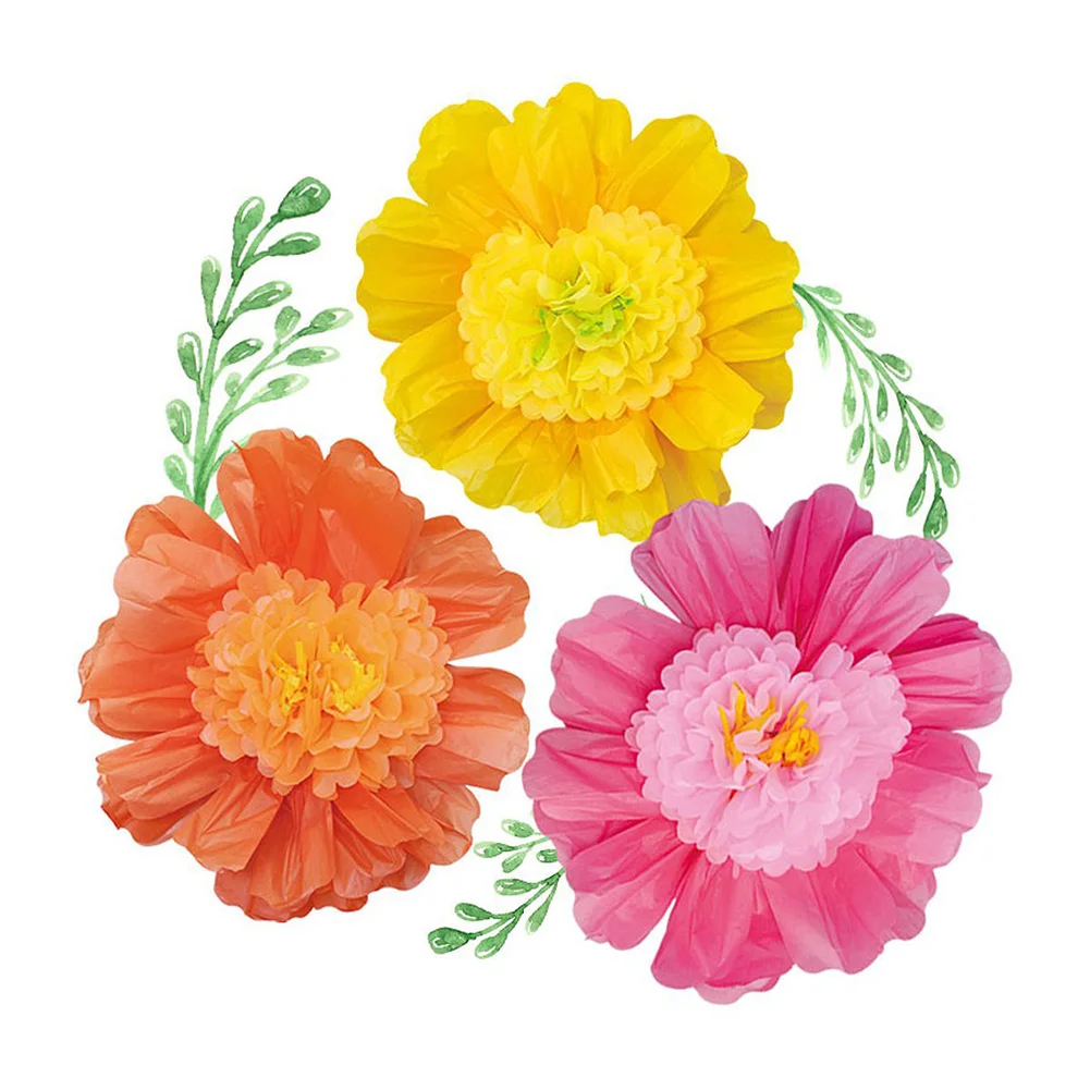 3Pcs Crepe Paper Flower DIY 3D Paper Flower Heads Kindergarten Background Wall Decoration Wedding Birthday Party Supplies 60CM
3Pcs Crepe Paper Flower DIY 3D Paper Flower Heads Kindergarten Background Wall Decoration Wedding Birthday Party Supplies 60CM