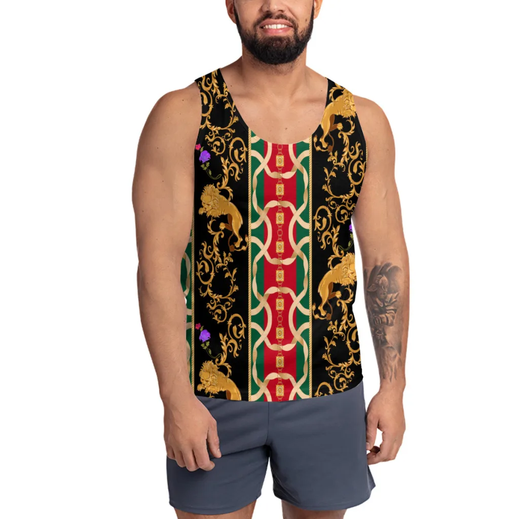 Baroque With Lions Chains Summer Men' Sleeveless Cool Vest Gym Sportswear Men Casual Harajuku Streetwear Clothing Men's Tops
Baroque With Lions Chains Summer Men' Sleeveless Cool Vest Gym Sportswear Men Casual Harajuku Streetwear Clothing Men's Tops