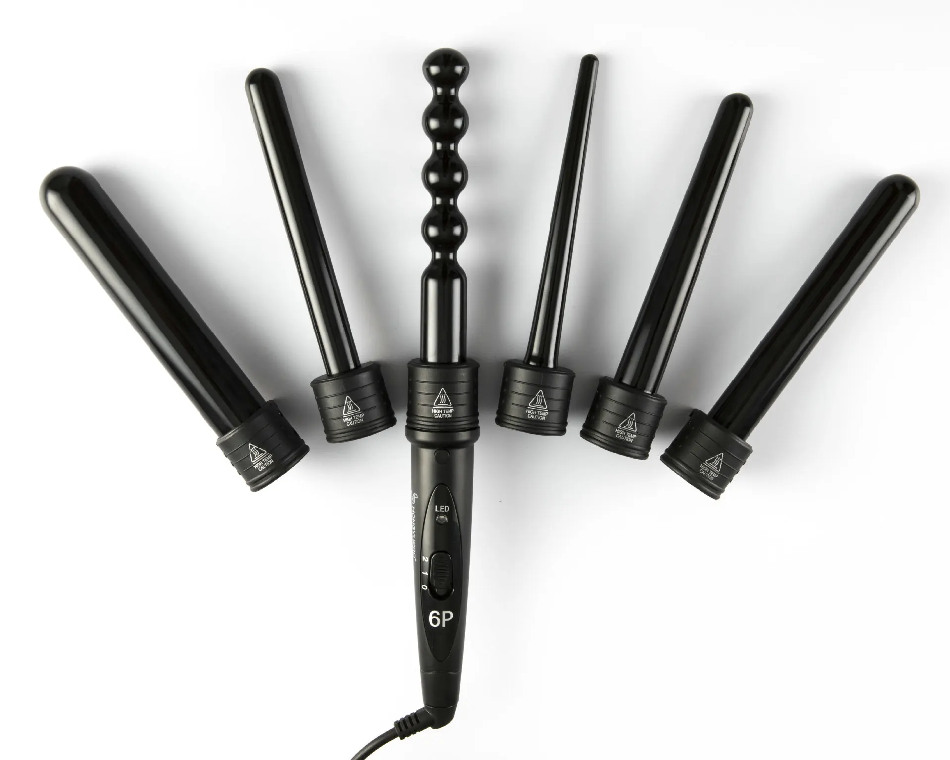 6 in 1 Professional Hair Curling Iron Hair Waver Pear Flower Cone Electric Hair Curler Roller Curling Wand
6 in 1 Professional Hair Curling Iron Hair Waver Pear Flower Cone Electric Hair Curler Roller Curling Wand