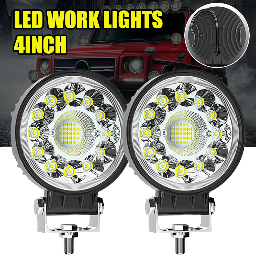 1/2PCS Car LED Pod Light Round Light Bar 33LED Work Light 99W 12000LM Spot Flood Beam Driving Fog Light Off Road SUV ATV
1/2PCS Car LED Pod Light Round Light Bar 33LED Work Light 99W 12000LM Spot Flood Beam Driving Fog Light Off Road SUV ATV