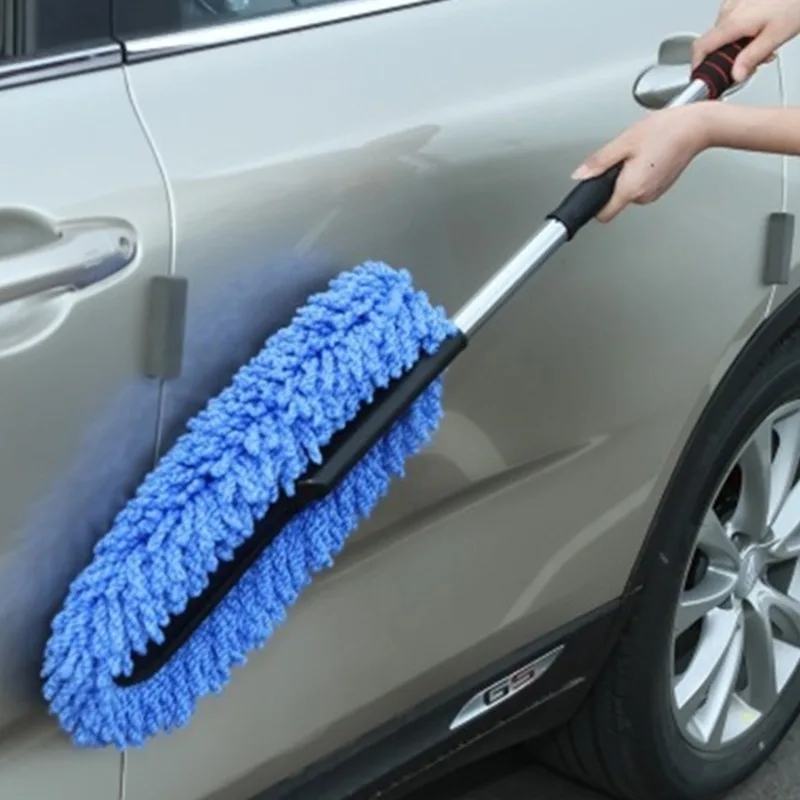 

Легко Очистите Ваш автомобиль с помощью этой съемной и моющейся телескопической щетки для удаления пыли!