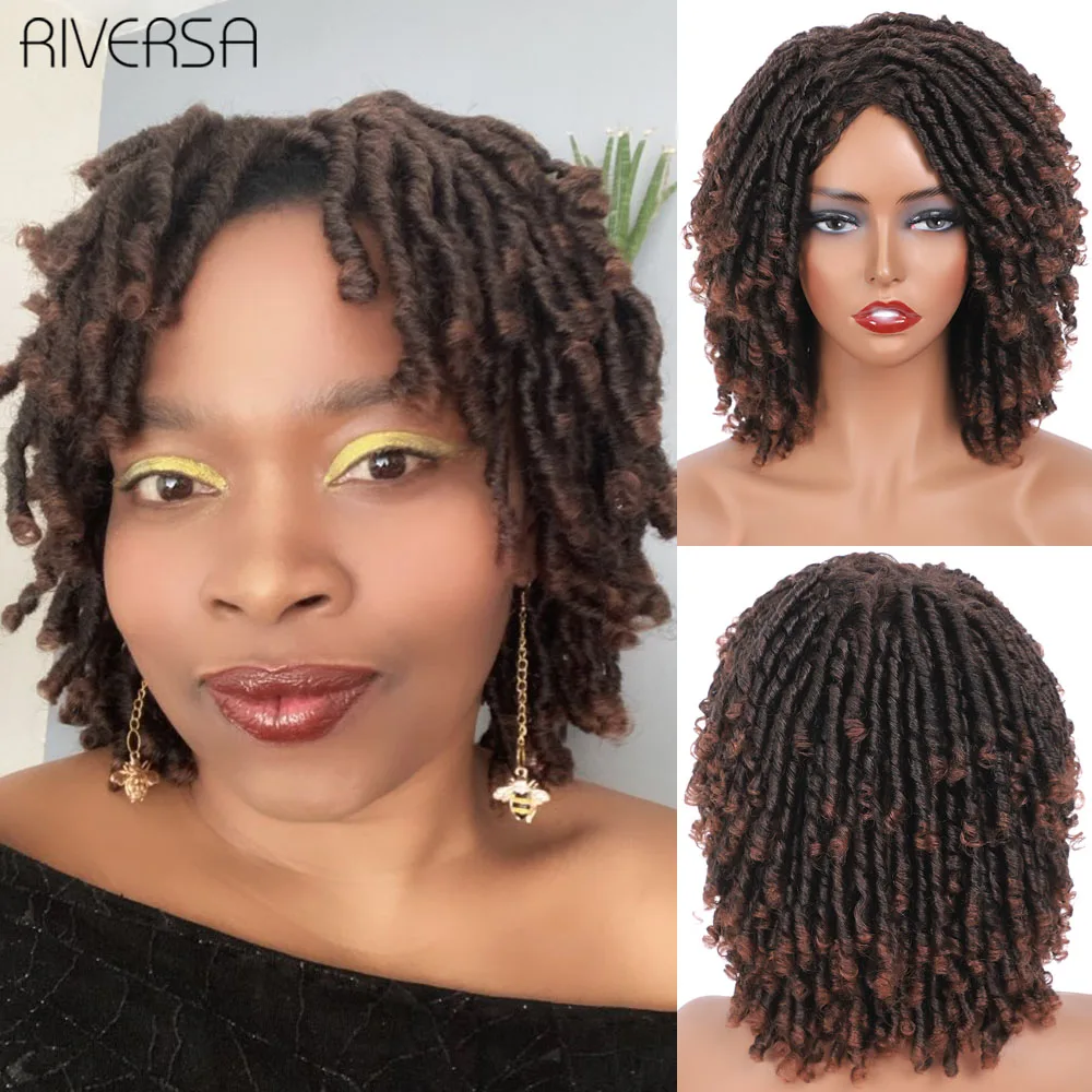 6 inch Faux Locs Crochet Wigs Dreadlocks Twist Hair Wigs 1B 27 30 Bouncy Curly Short Synthetic Wigs For Women Afro Braided Wigs
6 inch Faux Locs Crochet Wigs Dreadlocks Twist Hair Wigs 1B 27 30 Bouncy Curly Short Synthetic Wigs For Women Afro Braided Wigs
