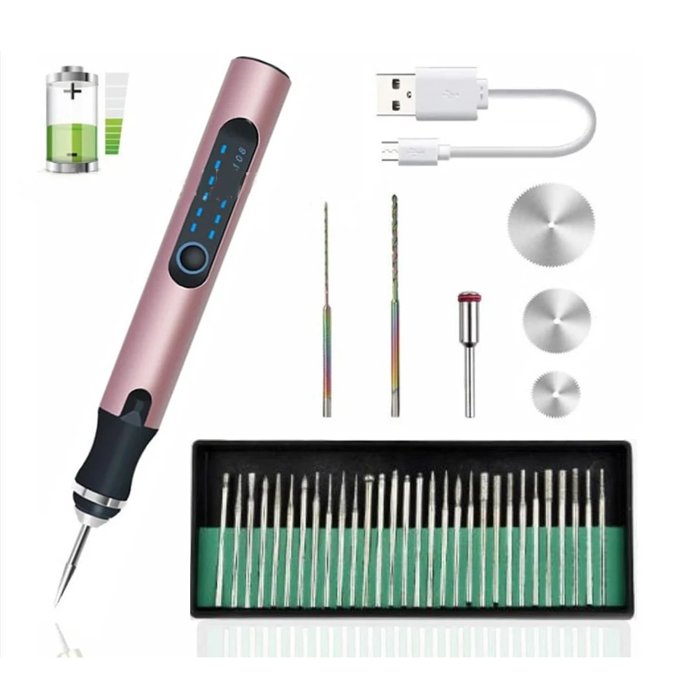 3.6V Mini Electric Engraving Pen Lithium Battery Cordless Grinder Rechargeable Polishing Grinding Machine Drill Rotation Bits
3.6V Mini Electric Engraving Pen Lithium Battery Cordless Grinder Rechargeable Polishing Grinding Machine Drill Rotation Bits