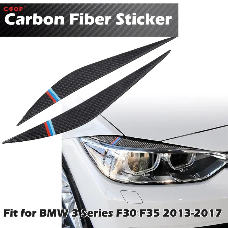 Fit For BMW 3 Series 2013-2017 F30 F35 Headlights Stickers Eyebrow Eyelids Trim Carbon Fiber Cover Car Decorative Accessories
Fit For BMW 3 Series 2013-2017 F30 F35 Headlights Stickers Eyebrow Eyelids Trim Carbon Fiber Cover Car Decorative Accessories