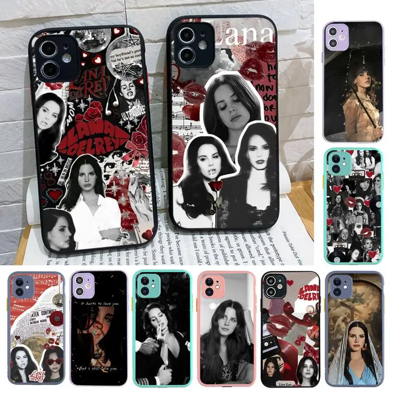 

Lana Del Rey Lust for Life Phone Case for iPhone X XR XS 7 8 Plus 11 12 13 pro MAX 13mini Translucent Matte Case