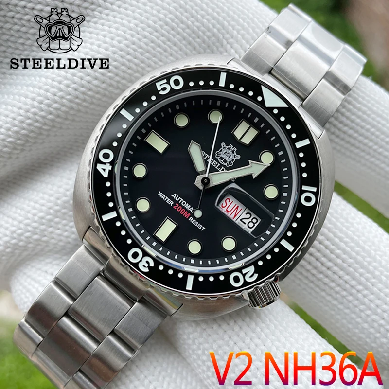 New V2 Version Dive Watch Mens NH36 Dual Calendar Ceramic Bezel Sapphire Glass 200M Waterproof Automatic Mechanical Wristwatches
New V2 Version Dive Watch Mens NH36 Dual Calendar Ceramic Bezel Sapphire Glass 200M Waterproof Automatic Mechanical Wristwatches