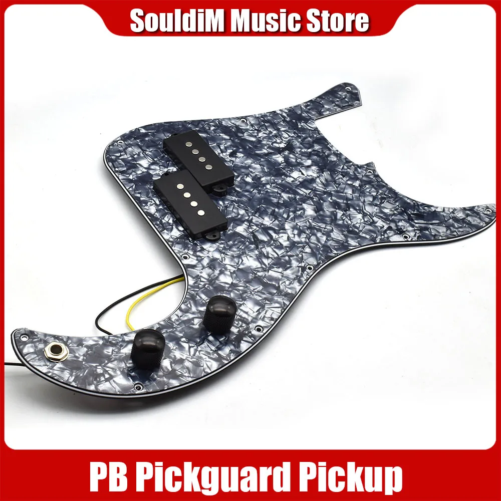 PB P Bass Prewired Loaded Pickguard Scratch Plate with Pickup for 4 String P Bass Blue Pearl
PB P Bass Prewired Loaded Pickguard Scratch Plate with Pickup for 4 String P Bass Blue Pearl
