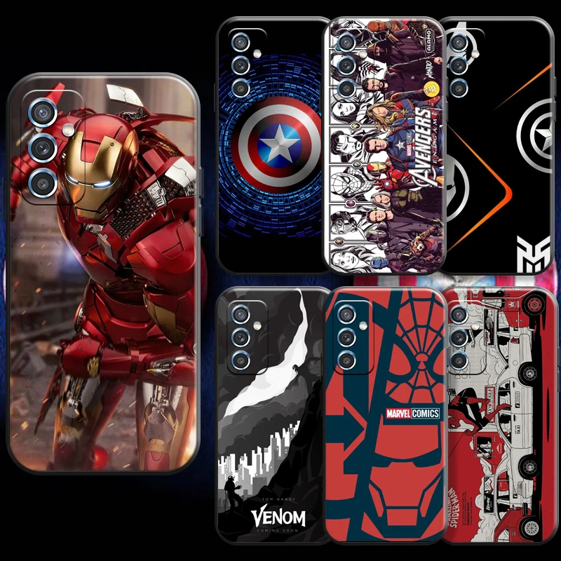 Marvel Avengers Iron Man For Samsung A52 A72 4G 5G Phone Case Liquid Silicon Black Back Coque Soft Silicone Cover
Marvel Avengers Iron Man For Samsung A52 A72 4G 5G Phone Case Liquid Silicon Black Back Coque Soft Silicone Cover
