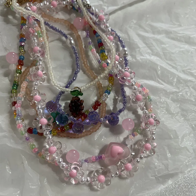Kpop Cute Sweet Heart Pearl Crystal Beaded Necklace For Women Harajuku Egirl Y2K Grunge Aesthetic Jewelry Accessory Gift
Kpop Cute Sweet Heart Pearl Crystal Beaded Necklace For Women Harajuku Egirl Y2K Grunge Aesthetic Jewelry Accessory Gift