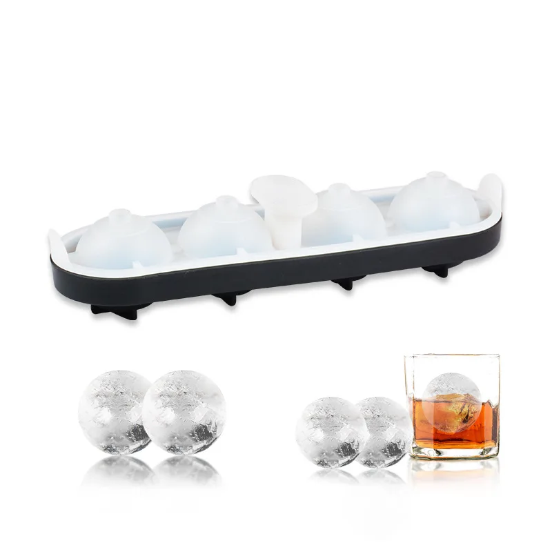 4-hole ball ice sheet silicone mold manual DIY ice hockey whisky ice mold with funnel ice maker
4-hole ball ice sheet silicone mold manual DIY ice hockey whisky ice mold with funnel ice maker