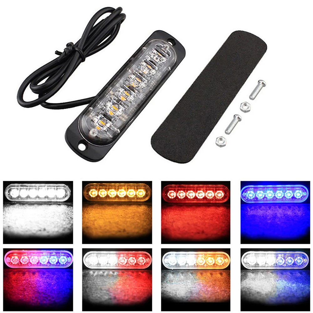 6 LED Truck Warning Light Signal Lamp Car Auto SUV Vehicle Motorcycle Truck Strobe Light 12-24V Universal Ultra-Thin Beacon Lamp
6 LED Truck Warning Light Signal Lamp Car Auto SUV Vehicle Motorcycle Truck Strobe Light 12-24V Universal Ultra-Thin Beacon Lamp