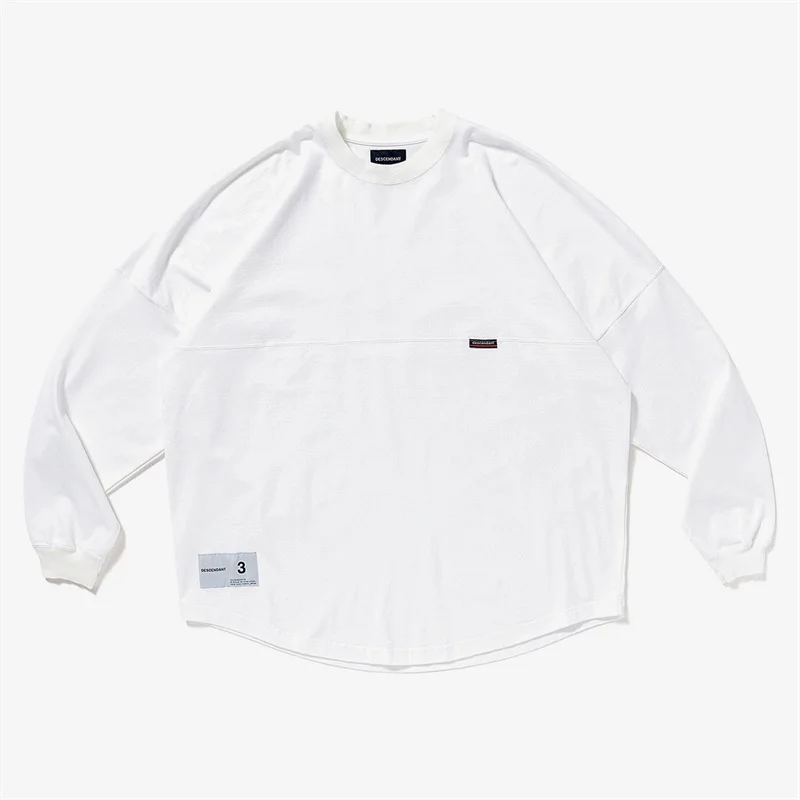 DCDT DESCENDANT JERSEY 20AW Solid Color Round Neck Fallow Lower Left Label Long Sleeve T-shirt For Men Women
DCDT DESCENDANT JERSEY 20AW Solid Color Round Neck Fallow Lower Left Label Long Sleeve T-shirt For Men Women