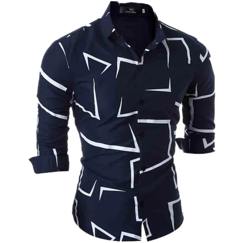 European and American Style Men's Clothing Shirt Independent Stand Shirt Men's Irregular Pattern Print Men's Long Sleeve Shi
European and American Style Men's Clothing Shirt Independent Stand Shirt Men's Irregular Pattern Print Men's Long Sleeve Shi