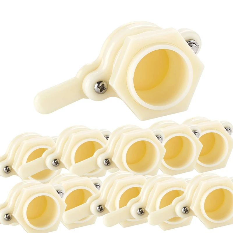10 Pcs Nylon Heavy Duty Honey Gate Valve With Wing Nut Bee Hive Tool Use On Pails And Some Extractors
10 Pcs Nylon Heavy Duty Honey Gate Valve With Wing Nut Bee Hive Tool Use On Pails And Some Extractors