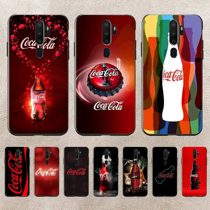

C-Coca-Fashion Cola Phone Case For Redmi 9A 8A 6A Note 9 8 10 11S 8T Pro K20 K30 K40 Pro PocoF3 Note11 5G Case