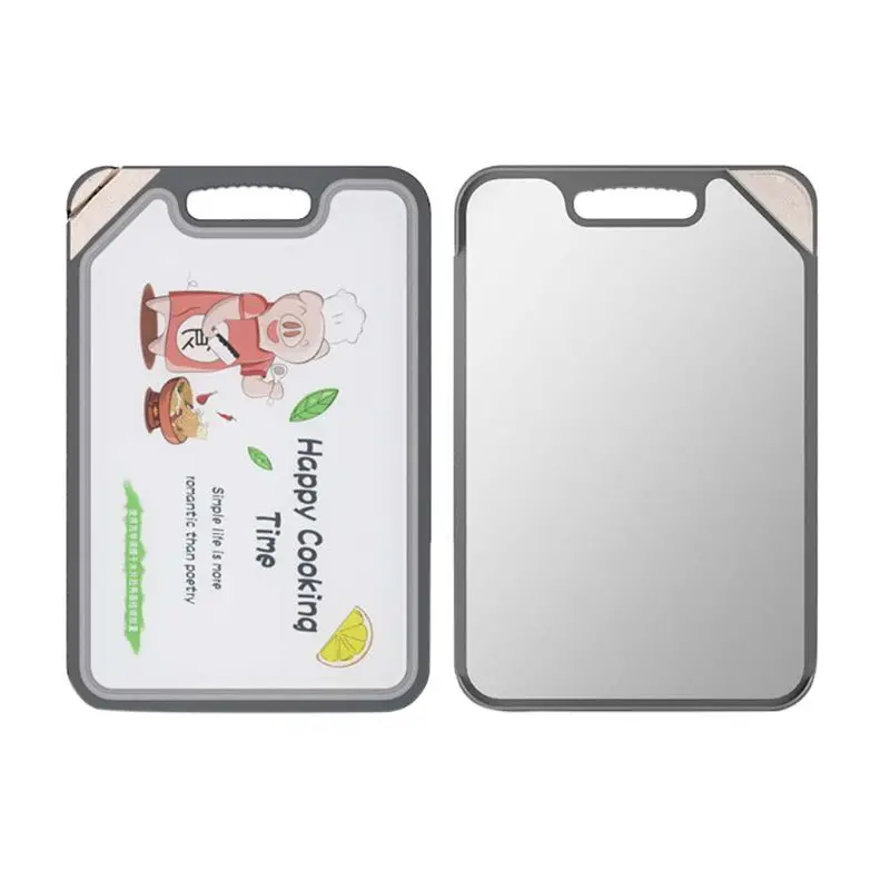 Двусторонняя разделочная доска с точилкой для ножей, овощей, фруктов, пищевой блок, кухонный аксессуар из нержавеющей стали 
Двусторонняя разделочная доска с точилкой для ножей, овощей, фруктов, пищевой блок, кухонный аксессуар из нержавеющей стали