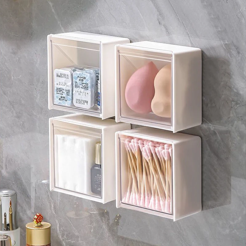 4pcs Makeup Organizer Transparent Plastic Wall Shelf Bathroom Cotton Swabs Makeup Boxes for Small Things Storage Jewelry Boxes
4pcs Makeup Organizer Transparent Plastic Wall Shelf Bathroom Cotton Swabs Makeup Boxes for Small Things Storage Jewelry Boxes