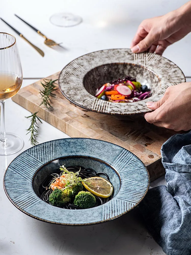 Creative straw hat plate ceramic round deep plate soup plate Japanese-style personality hotel dinner plate dish home pasta plate
Creative straw hat plate ceramic round deep plate soup plate Japanese-style personality hotel dinner plate dish home pasta plate