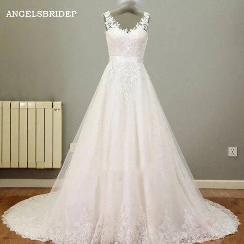 Женское свадебное платье со шлейфом ANGELSBRIDEP, с V-образным вырезом и аппликацией
Женское свадебное платье со шлейфом ANGELSBRIDEP, с V-образным вырезом и аппликацией