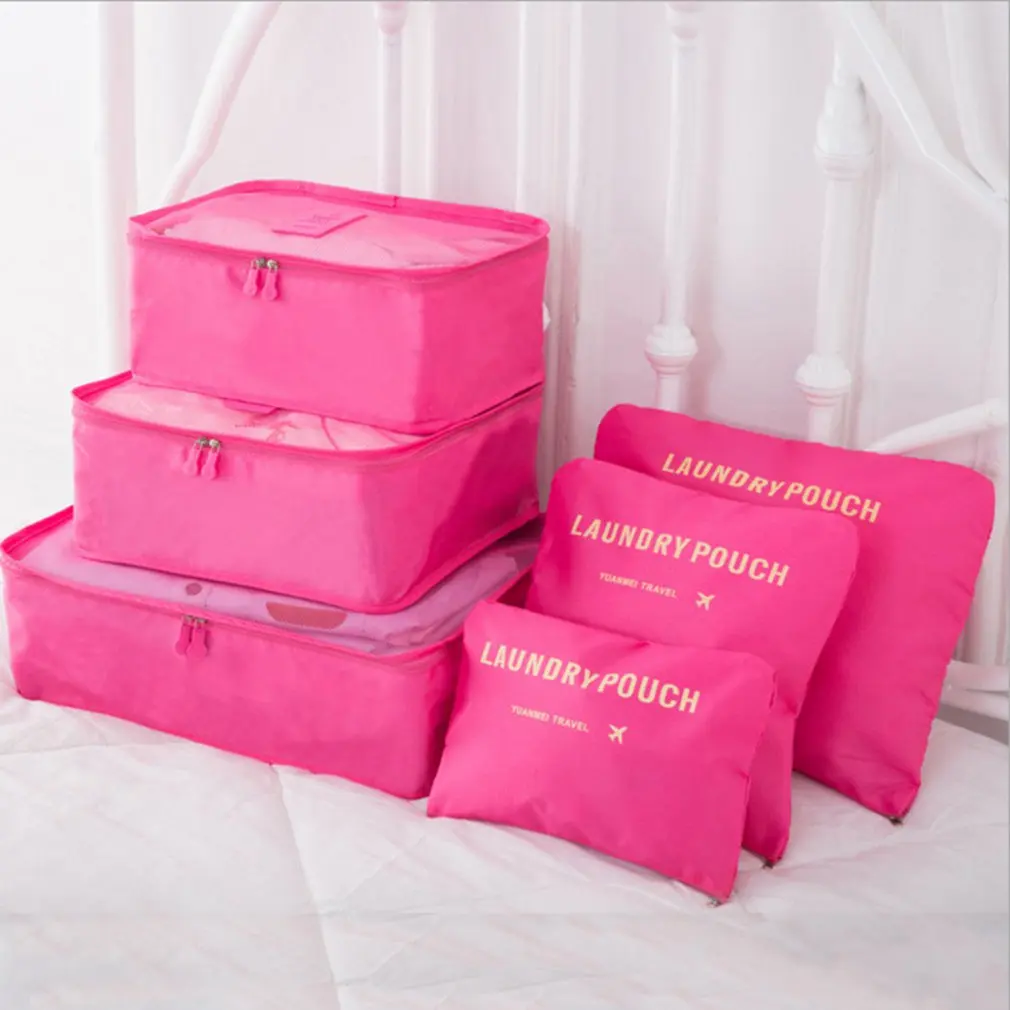 Korean Style Portable Durable Eco-Friendly 6 Pcs/Set Square Travel Home Luggage Storage Bags Clothes Organizer Pouch Case
Korean Style Portable Durable Eco-Friendly 6 Pcs/Set Square Travel Home Luggage Storage Bags Clothes Organizer Pouch Case
