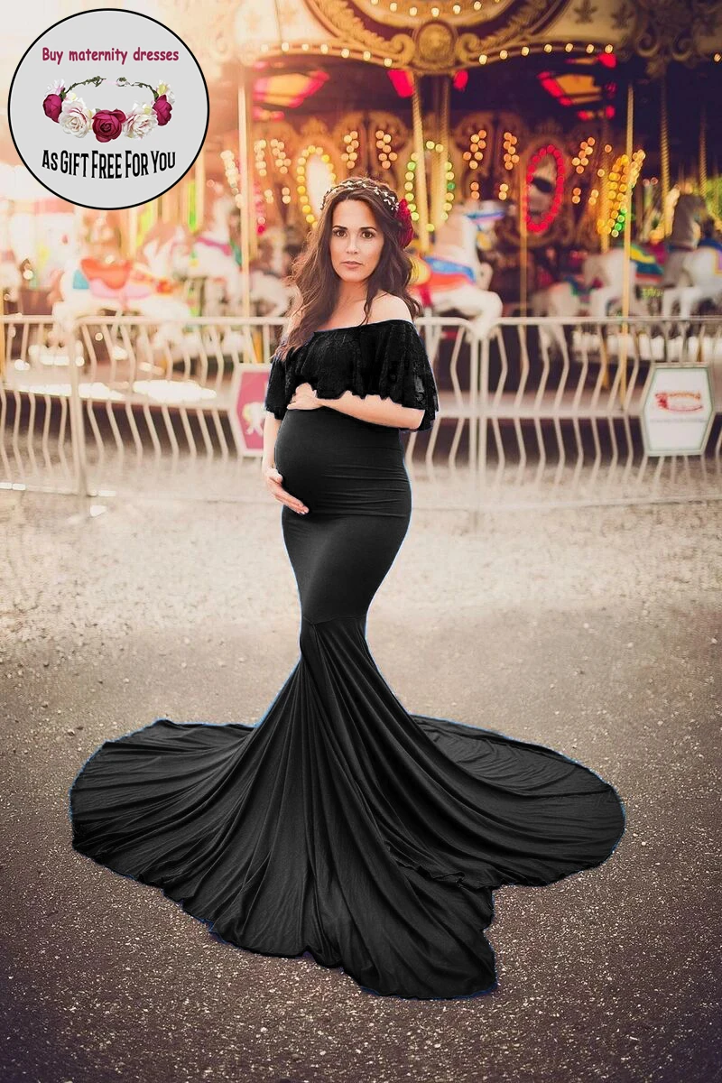 Women Photography Pregant Dress Lace Short Sleeve Off The Shoulder Maxi Long Mermaid Maternity Dresses Photography Props Photo
Women Photography Pregant Dress Lace Short Sleeve Off The Shoulder Maxi Long Mermaid Maternity Dresses Photography Props Photo