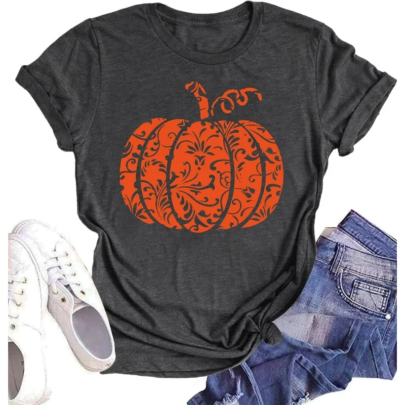 Halloween Pumpkin Graphic T-Shirt for Women Pumpkin Tee Tops Halloween Thanksgiving Gift Shirt Tops 
Halloween Pumpkin Graphic T-Shirt for Women Pumpkin Tee Tops Halloween Thanksgiving Gift Shirt Tops