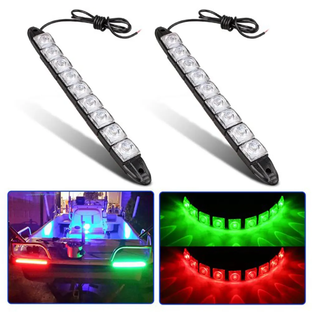 2Pcs 12V Pontoon Daytime Light Dinghy Yacht Navigation Strip IP67 Waterproof 9 LEDs Marine Boat Kayak Bow Vessel Flexible
2Pcs 12V Pontoon Daytime Light Dinghy Yacht Navigation Strip IP67 Waterproof 9 LEDs Marine Boat Kayak Bow Vessel Flexible