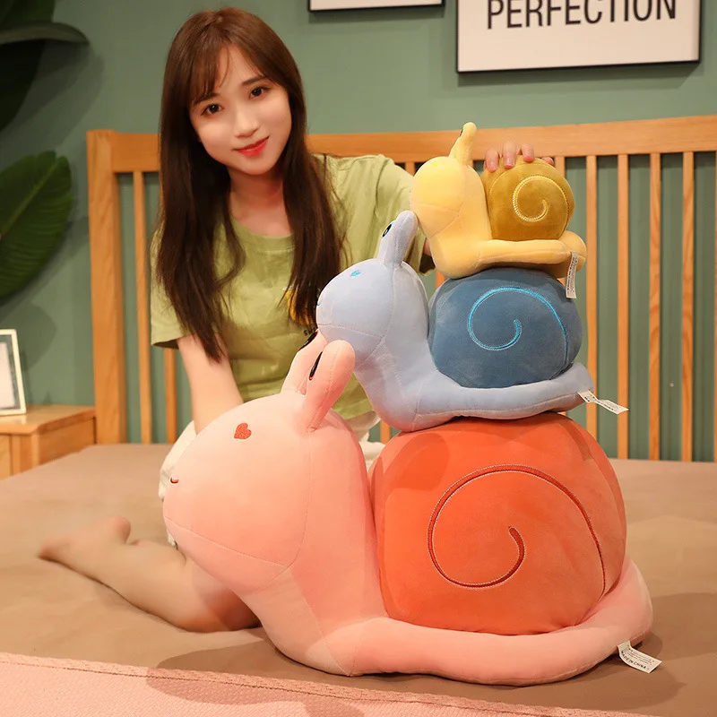 20-60cm Kawaii Cartoon Snails Plush Toy Lovely Animal Pillow Stuffed Soft Cute Snail Dolls Sofa Cushion Presents For Children
20-60cm Kawaii Cartoon Snails Plush Toy Lovely Animal Pillow Stuffed Soft Cute Snail Dolls Sofa Cushion Presents For Children