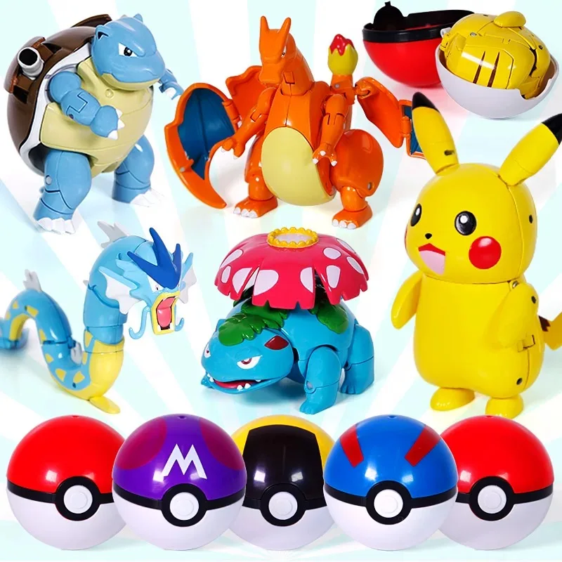 10Pcs Pokemon Anime Figure Deformation bBall Pikachu Model Children's Educational Toys Ornaments Birthday Gifts 
10Pcs Pokemon Anime Figure Deformation bBall Pikachu Model Children's Educational Toys Ornaments Birthday Gifts