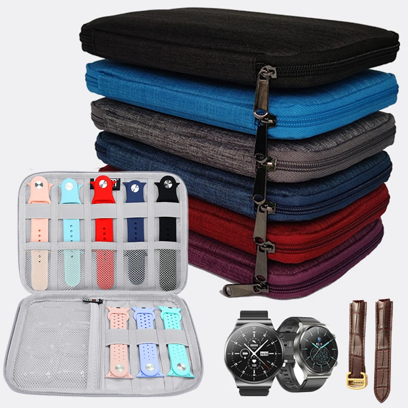 Portable Watch Strap Data Cable Storage Bag Multifunction Watchs Organizer box For Apple Watch Watchband Collect Case Travel
Portable Watch Strap Data Cable Storage Bag Multifunction Watchs Organizer box For Apple Watch Watchband Collect Case Travel