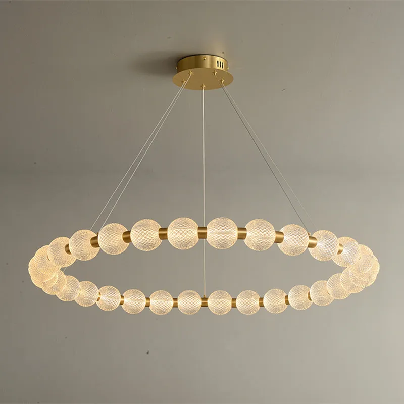 Modern Luxury Round Glass LED Ceiling Chandelier Living Room Lamp Kitchen Island Hanging Lamp Dining Room Round Decor Fixture
Modern Luxury Round Glass LED Ceiling Chandelier Living Room Lamp Kitchen Island Hanging Lamp Dining Room Round Decor Fixture