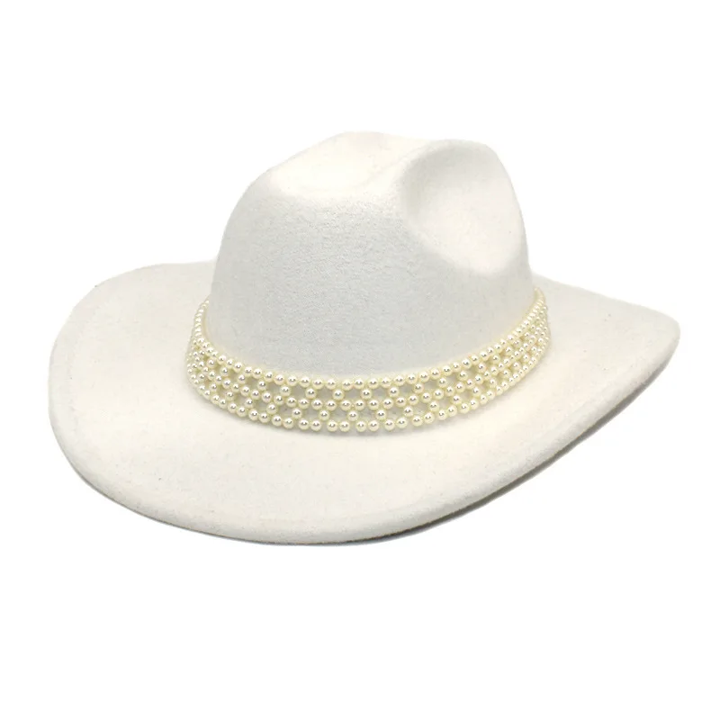 

cowgirl Men's cowboy hat women's country jazz british cup hat chapéu panama luxury new pearl fedora elegant women free shipping
