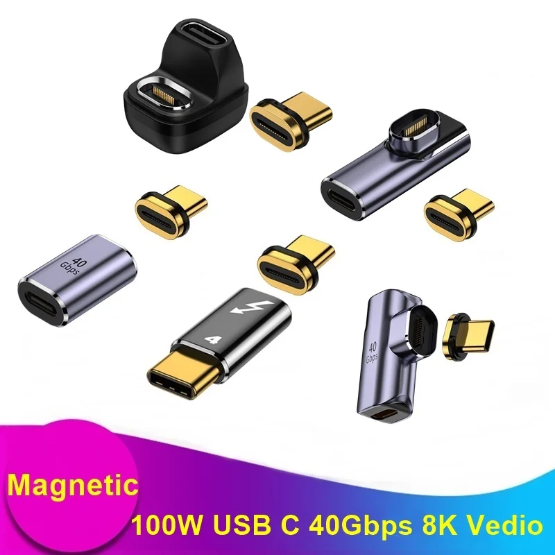 100W Magnetic USB C Adapter Type C USB 4.0 40Gbps Data Transfer 8K 60Hz Vedio Converter For MacBook Pro Air SmartPhone Laptop
100W Magnetic USB C Adapter Type C USB 4.0 40Gbps Data Transfer 8K 60Hz Vedio Converter For MacBook Pro Air SmartPhone Laptop