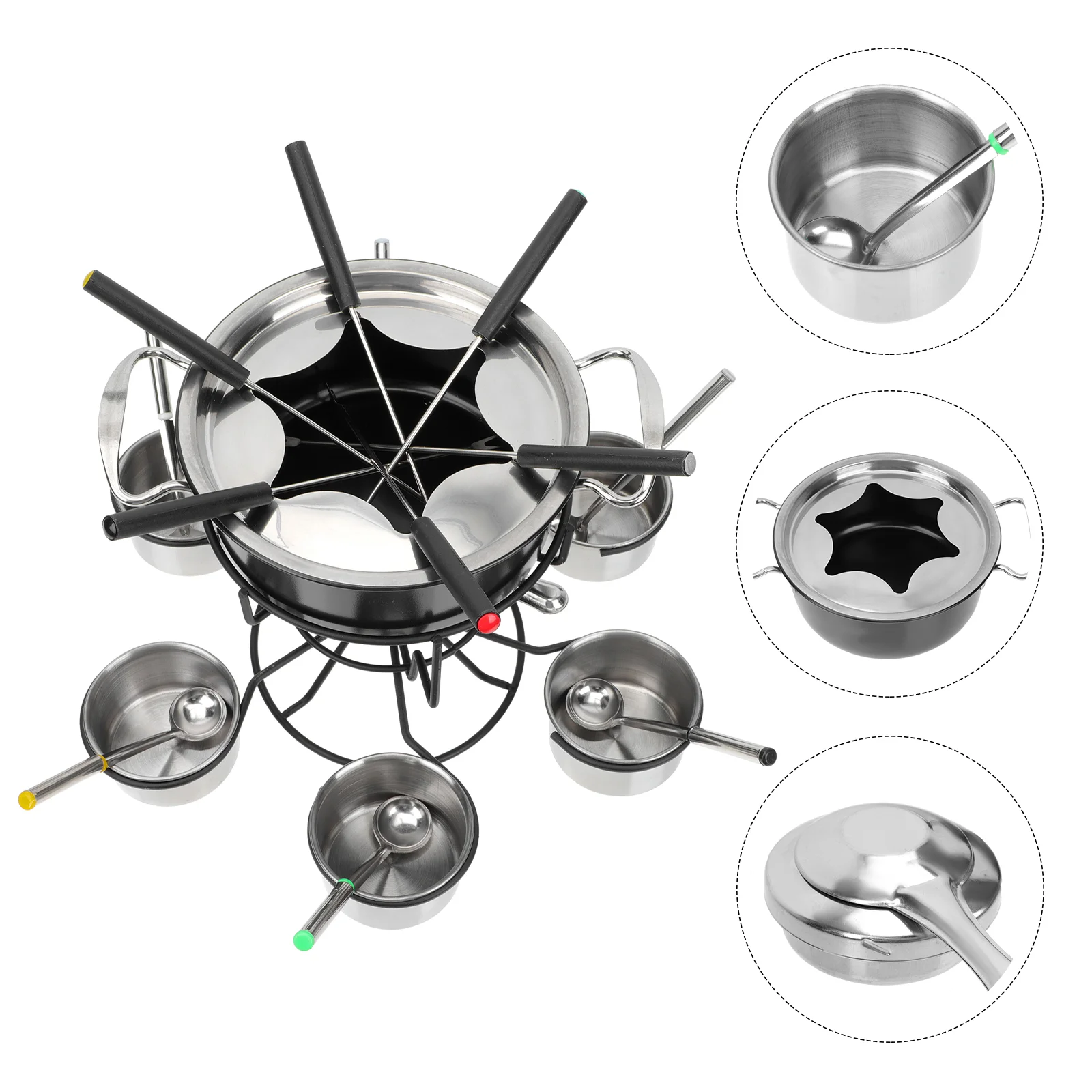 Fondue Pot Set Chocolate Cheese Stove Steel Stainless Melting Maker Butter Warmer Electric Cooking Cast Iron Base Hot Fork Cream
Fondue Pot Set Chocolate Cheese Stove Steel Stainless Melting Maker Butter Warmer Electric Cooking Cast Iron Base Hot Fork Cream