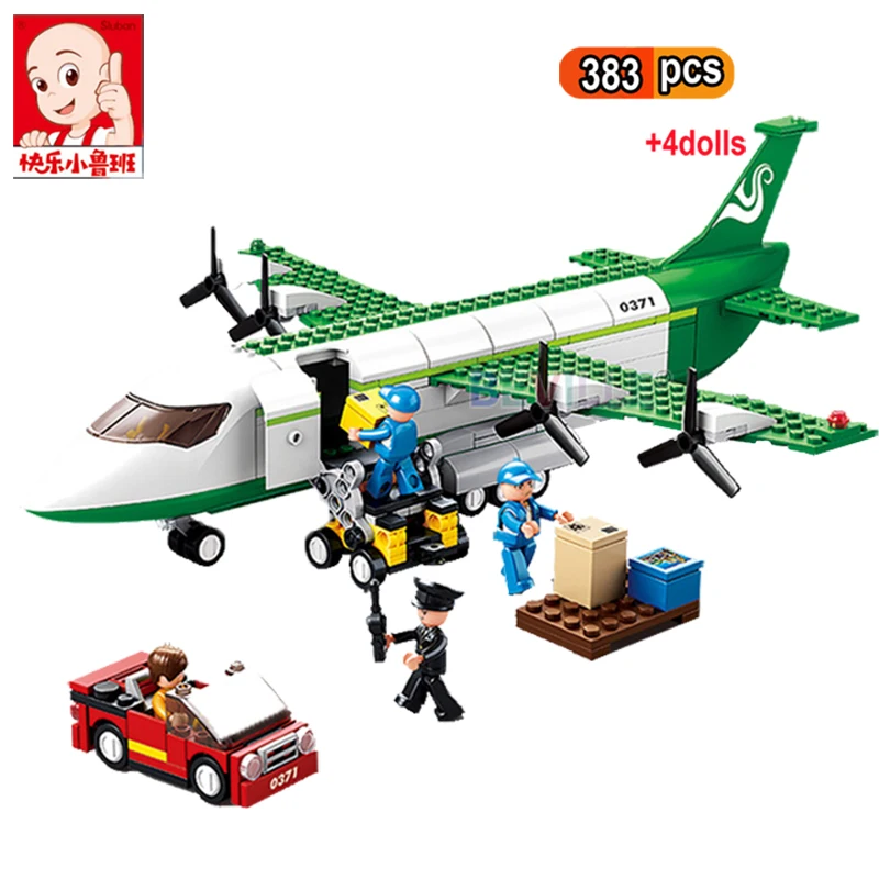 Sluban 383Pcs City Cargo Aircraft Plane Building Blocks Airport Airbus Airplane Aviation Passenger Figures Bricks Toys for Kids
Sluban 383Pcs City Cargo Aircraft Plane Building Blocks Airport Airbus Airplane Aviation Passenger Figures Bricks Toys for Kids