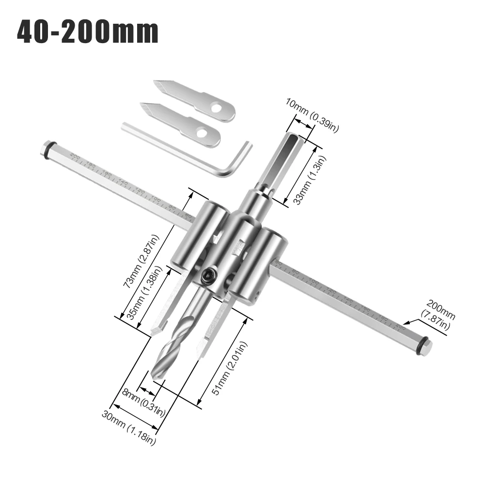 Регулируемый круглый резак для отверстий RCT
Регулируемый круглый резак для отверстий RCT