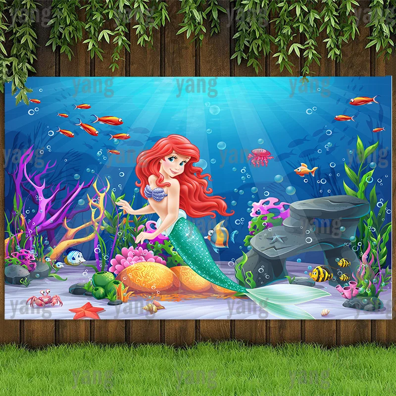Disney Castle Princes Wedding Little Mermaid Ariel Bubble Undersea Backdrop Girls Birthday Party Baby Shower Banner
Disney Castle Princes Wedding Little Mermaid Ariel Bubble Undersea Backdrop Girls Birthday Party Baby Shower Banner