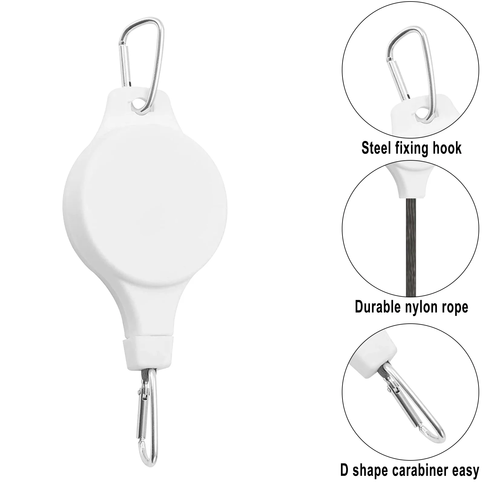 2/3/4/5PX Flower Basket Hook Liftable Telescopic Plant Pulley Easy Reaching Pulley Home 19.2*7.4cm Garden Decorate 1~8KG
2/3/4/5PX Flower Basket Hook Liftable Telescopic Plant Pulley Easy Reaching Pulley Home 19.2*7.4cm Garden Decorate 1~8KG