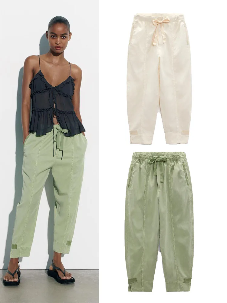 2023 Summer Women's New Loose and Versatile Elastic Waist Balloon Style Bow Adjustable Straight Casual Pants
2023 Summer Women's New Loose and Versatile Elastic Waist Balloon Style Bow Adjustable Straight Casual Pants