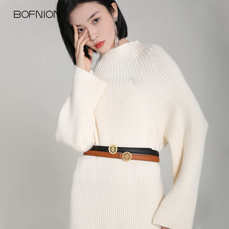 Bofini Belt Women's Leather Retro Decoration with Jeans Brown Fashion Women's Pants Belt Cowhide Coat Belt
Bofini Belt Women's Leather Retro Decoration with Jeans Brown Fashion Women's Pants Belt Cowhide Coat Belt