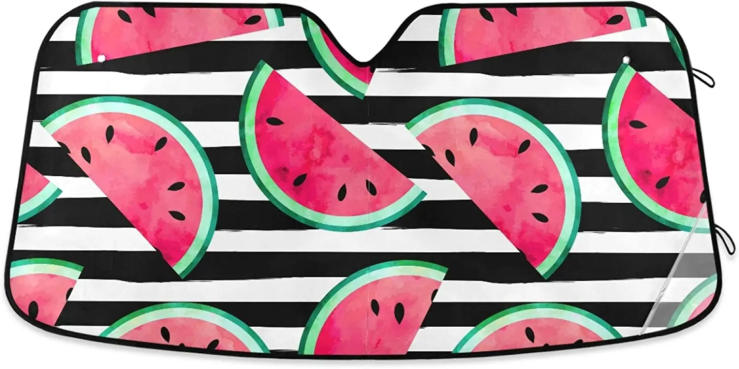 Dussdil Tropical Watermelon Slices Car Windshield Sunshades Summer Fruits Seeds Sun Shade Reflective UV Rays Protector Keep Cool
Dussdil Tropical Watermelon Slices Car Windshield Sunshades Summer Fruits Seeds Sun Shade Reflective UV Rays Protector Keep Cool